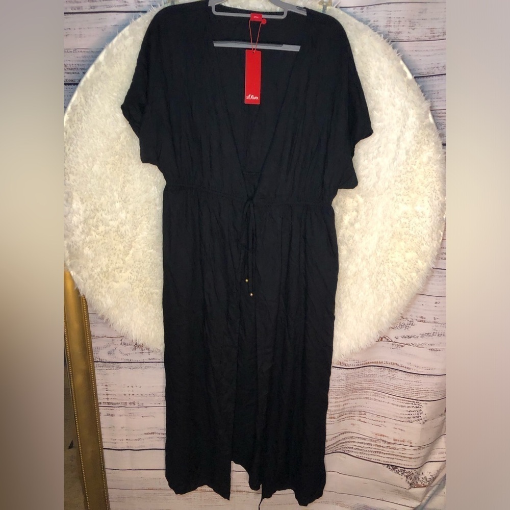 Lascana s.Oliver Black Ruffle Swim Coverup NWT size 12 - Picture 16 of 16